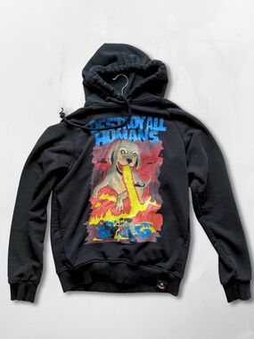 Destroy All Humans Graphic Hoodie, Black, Size XS-S